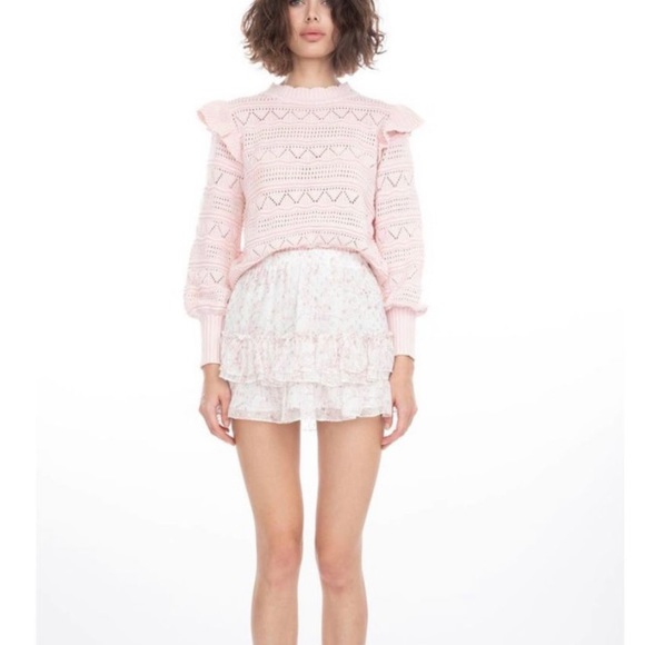 (A7) Generation Love Audrina Skirt Lavender Floral, Size XS, NWT - Picture 1 of 13